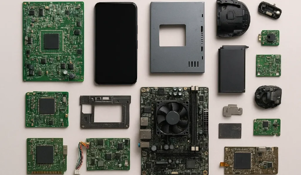 ضایعات قطعات الکترونیکی